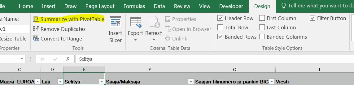 7.Summarize with pivot Pohatta
