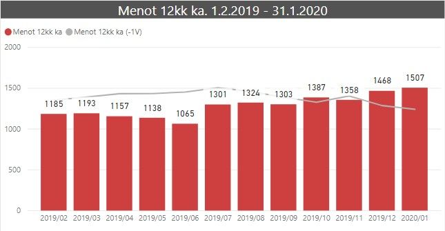kuukausikatsaus 12kk menot 2020 01